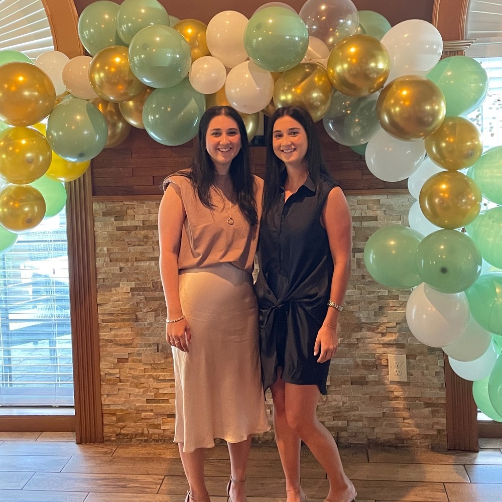 Aqua Navy Blue Dress